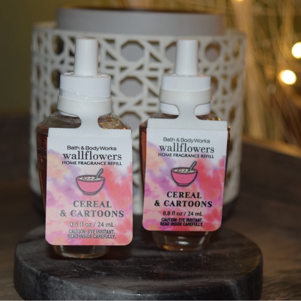 Cereal & Cartoons Bath and Body Works 2 Wallflower Refills ONE SEALED ONE UNSEAL